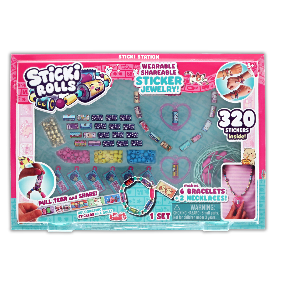 Sticki Rolls Sticki Jewelry Station With 320 Stickers