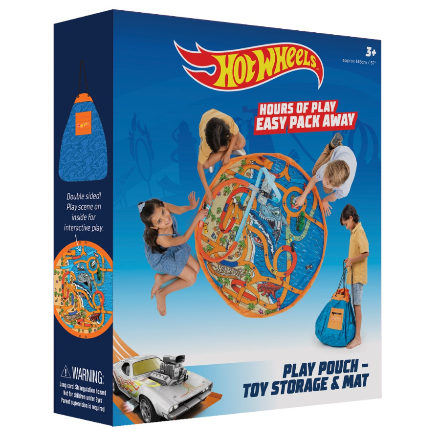 Play Pouch Hot Wheels Toy Storage Bag & Playmat