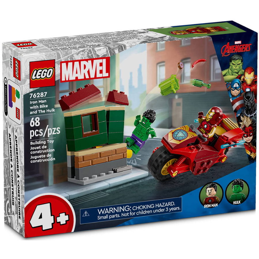 LEGO Super Heroes Iron Man With Bike & The Hulk