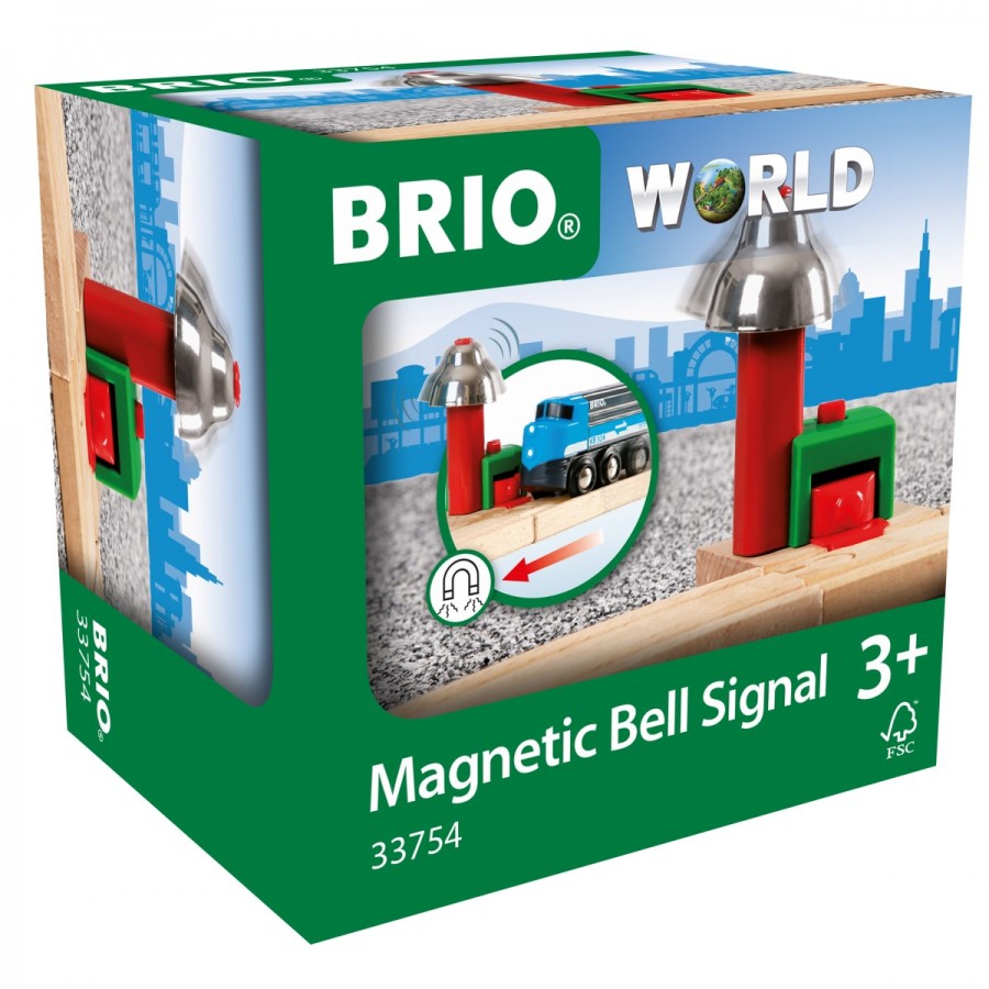 Brio Wooden Train Accessories Magnetic Bell Signal