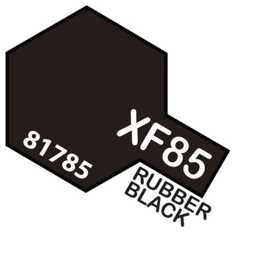 Tamiya Mini Acrylic Paint XF85 Rubber Black