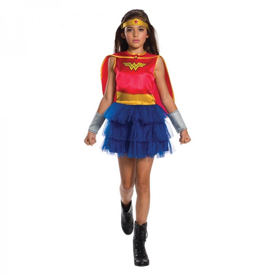 Wonder Woman Classic Kids Dress Up Costume Size 4-6