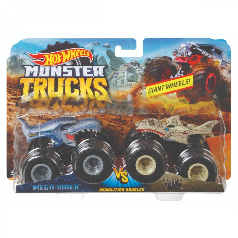 Hot Wheels Monster Trucks 1:64 Two Pack Assorted