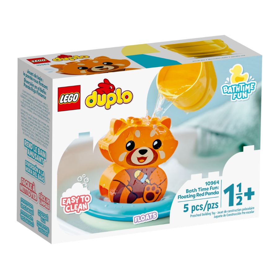 LEGO DUPLO Bath Time Fun Floating Red Panda