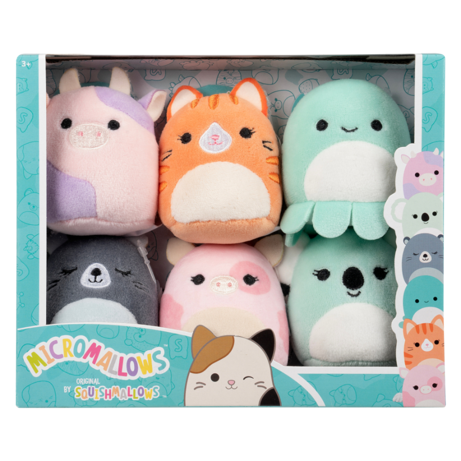 Squishmallows 2.5 Inch Micromallows Plush 6 Pack Assorted