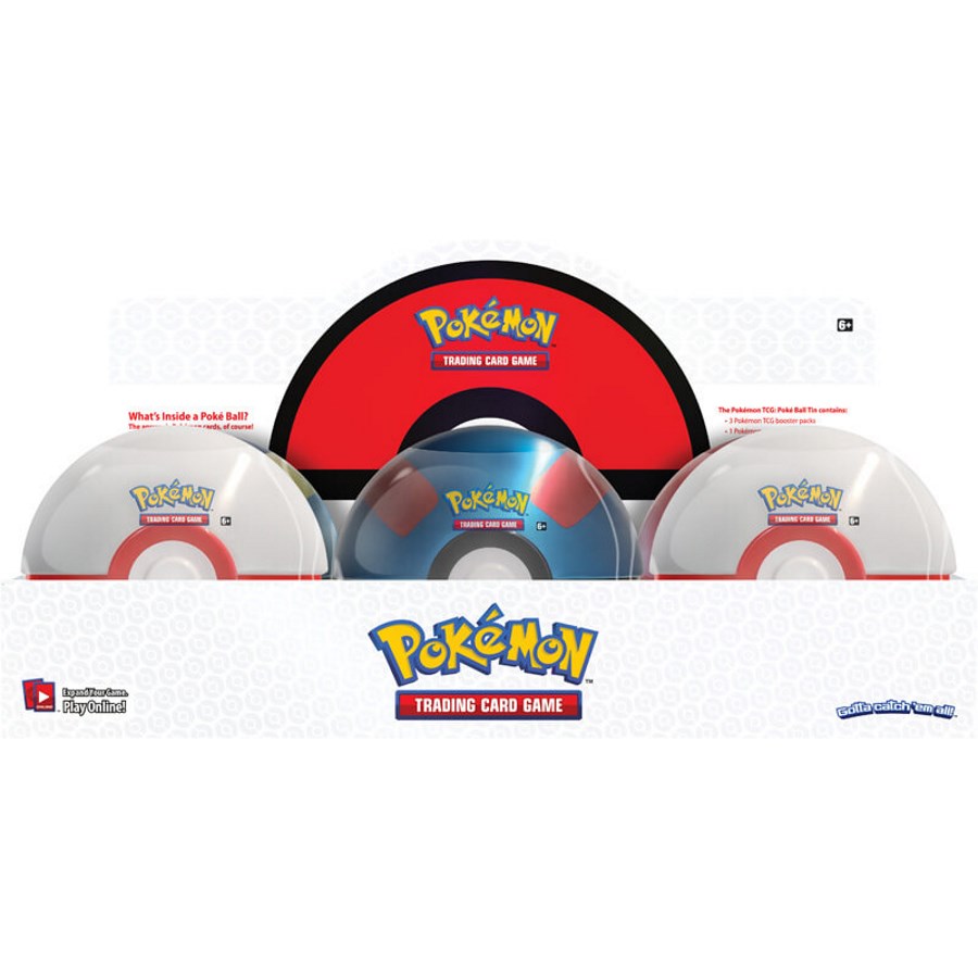 Pokemon TCG Pokeball Collector Tin Series 3 Assorted