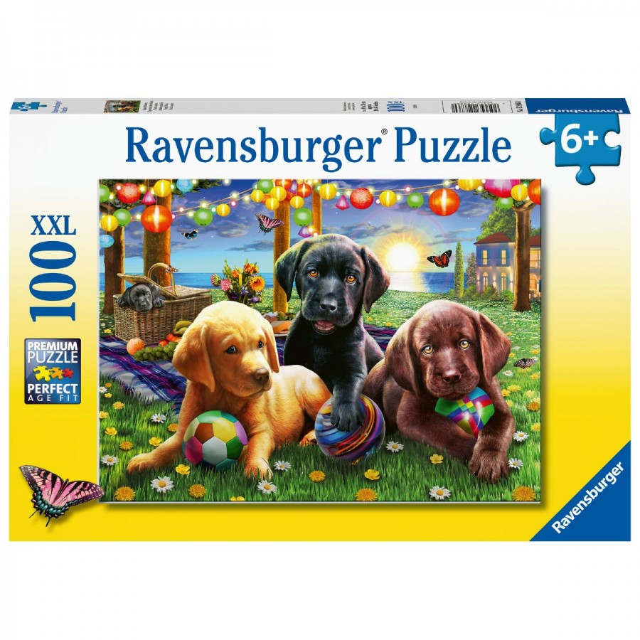 Ravensburger Puzzle 100 Piece Puppy Picnic