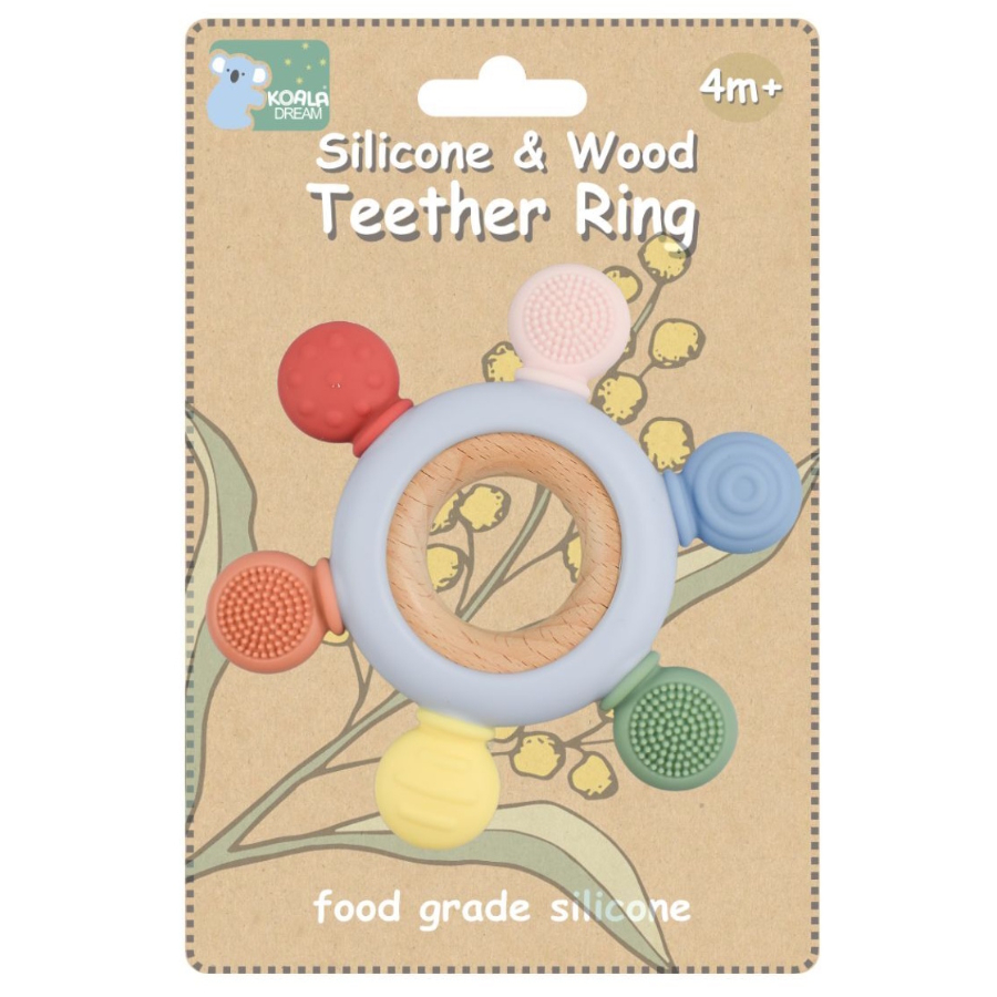 Teether Ring Silicone and Wood