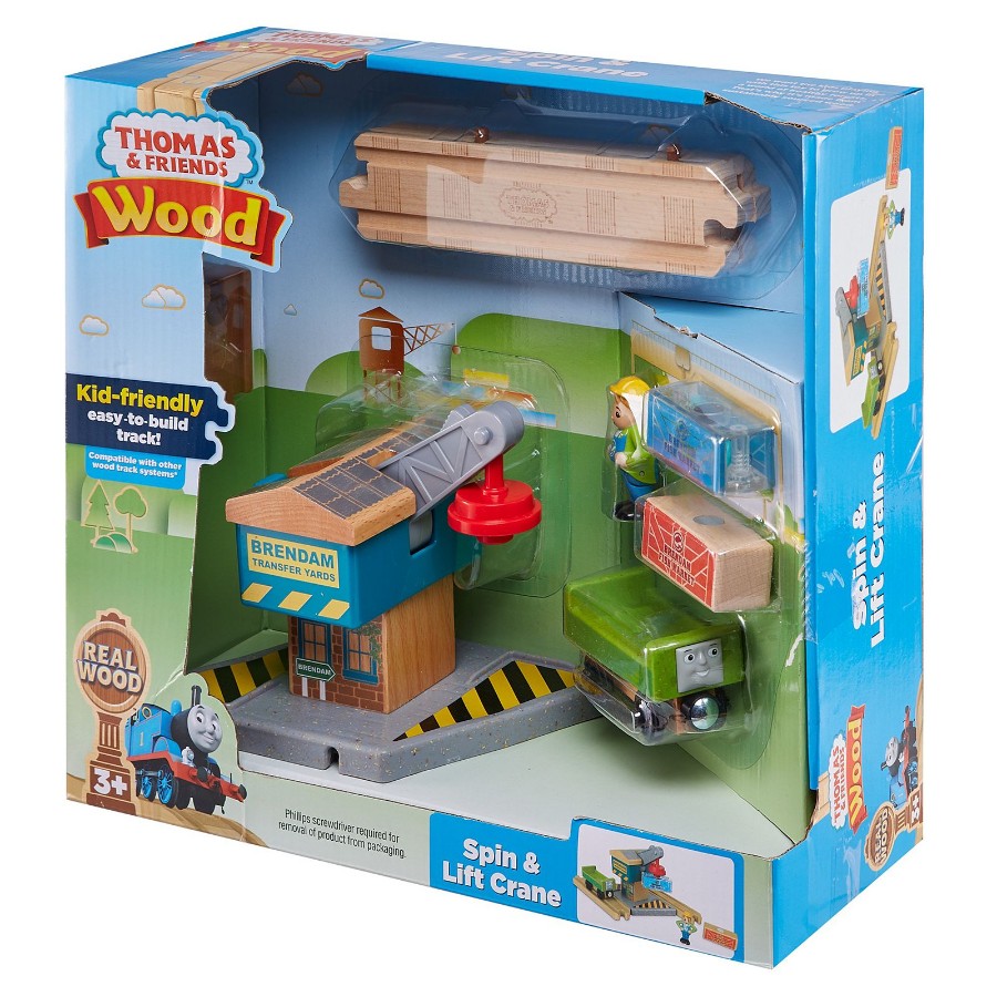 Thomas & Friends Wooden Railway Spin & Lift Crane