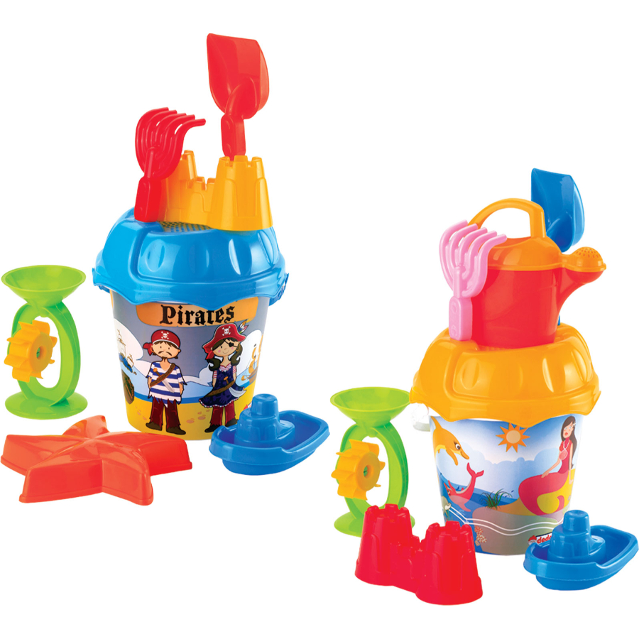 Bucket Set Large With Accessories Assorted
