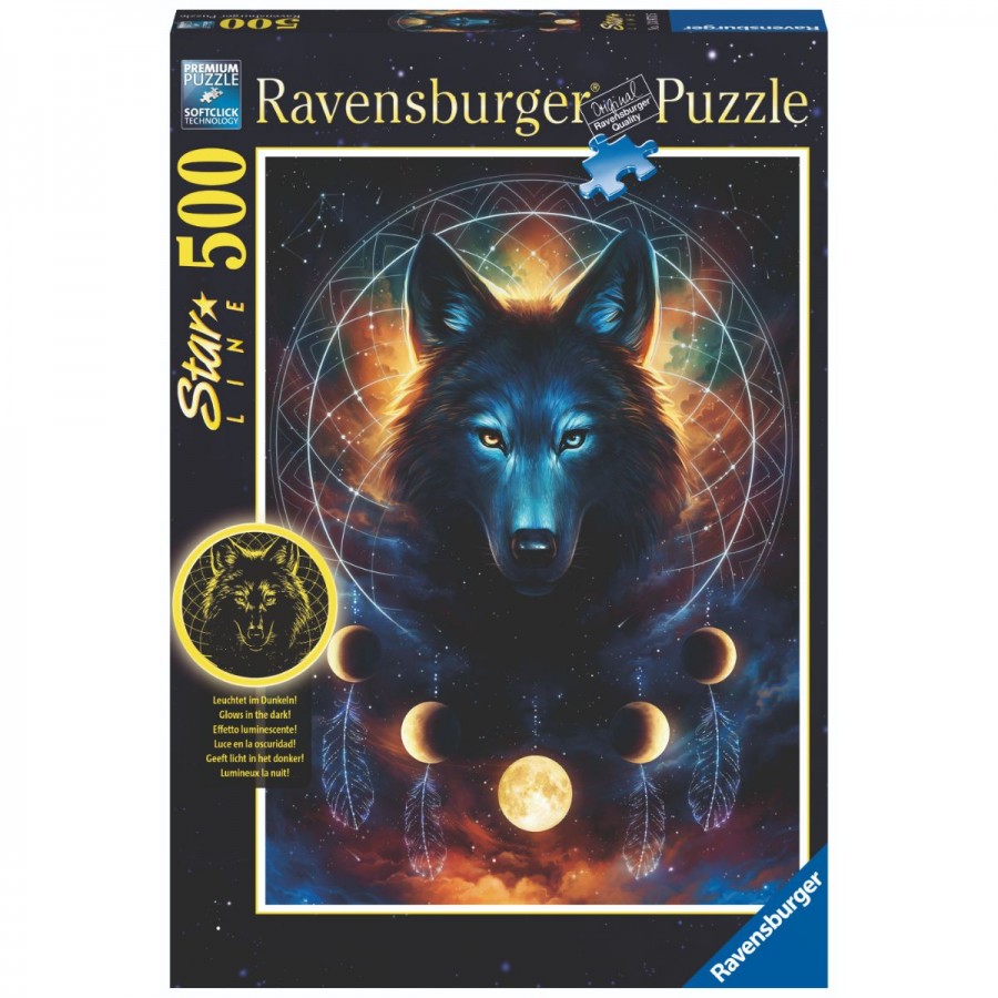 Ravensburger Puzzle 500 Piece Lunar Wolf