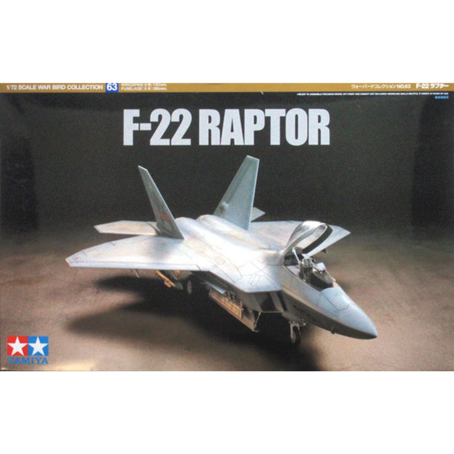Tamiya Model Kit 1:72 F-22 Raptor