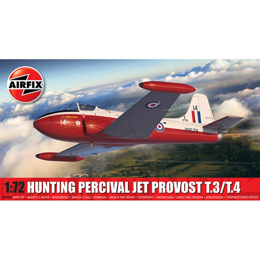 Airfix Model Kit 1:72 Hunting Percival Jet Provost T3 T4