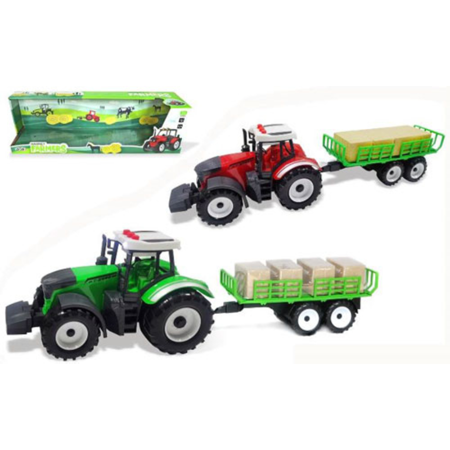 Farm Tractor & Trailer With Lights & Sounds Assorted