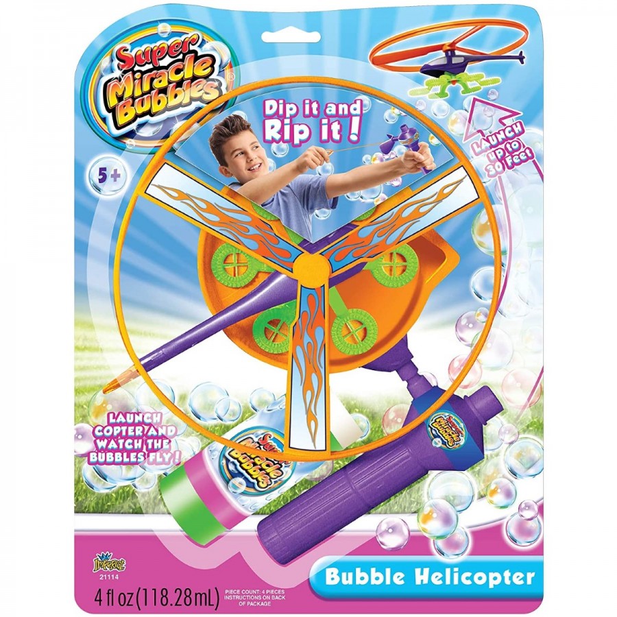 Super Miracle Bubbles Helicopter & Bubble Mix