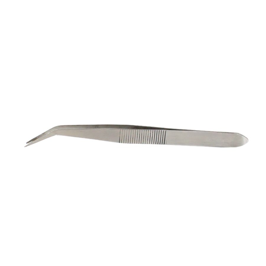 Excel Tools Stainless Curved Point Tweezer 4.5 Inch