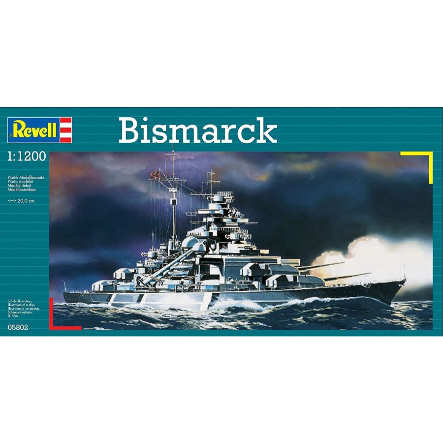 Revell Model Kit 1:1200 Battleship Bismarck