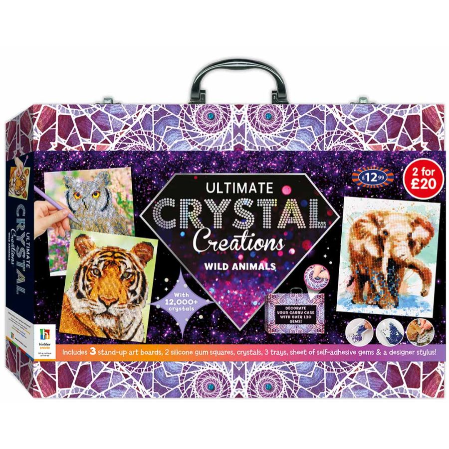 Ultimate Crystal Creations Amazing Animals Kit In Carry Case