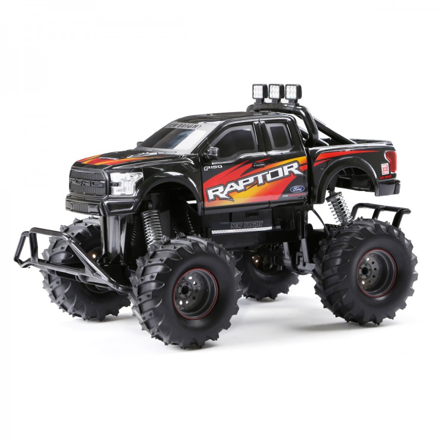 New Bright Radio Control 1:10 Scale Ford Raptor Black Batteries Included