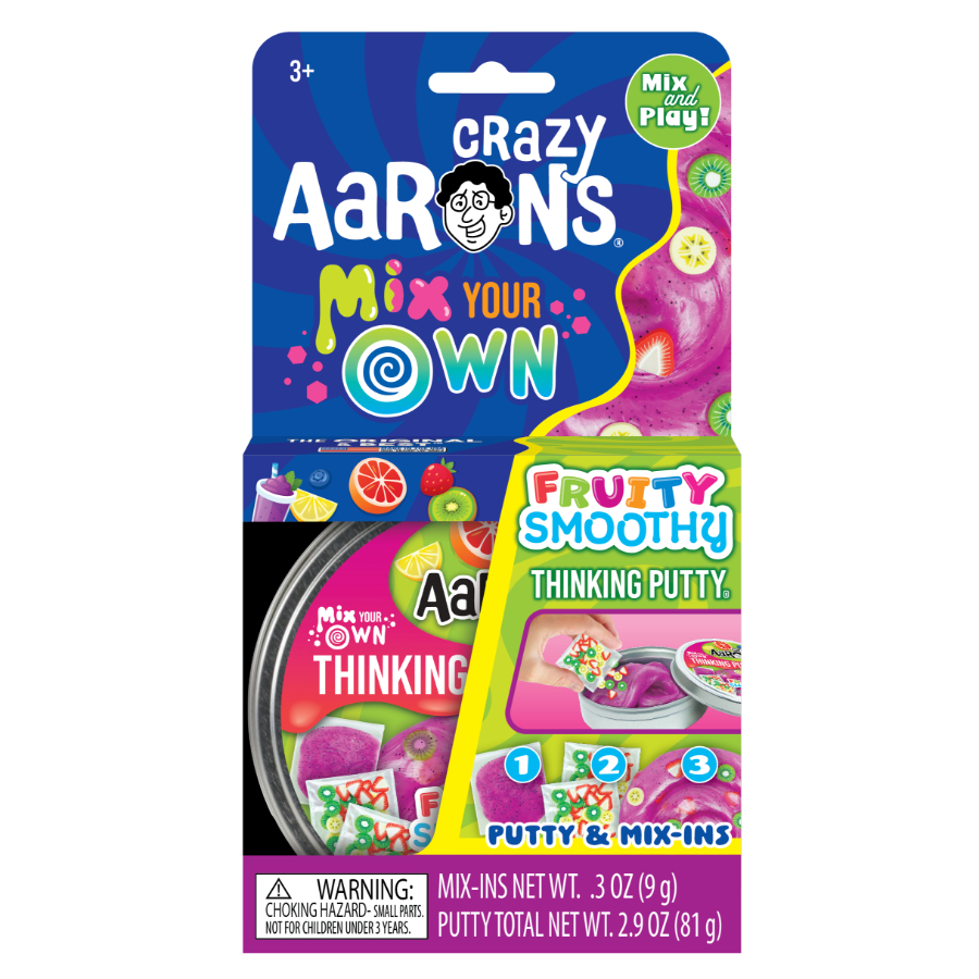 Crazy Aarons Thinking Putty 10cm Tin Mix It Fruity Smoothy