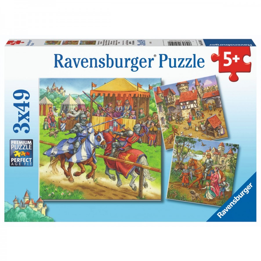 Ravensburger Puzzle 3x49 Piece Life Of The Knight