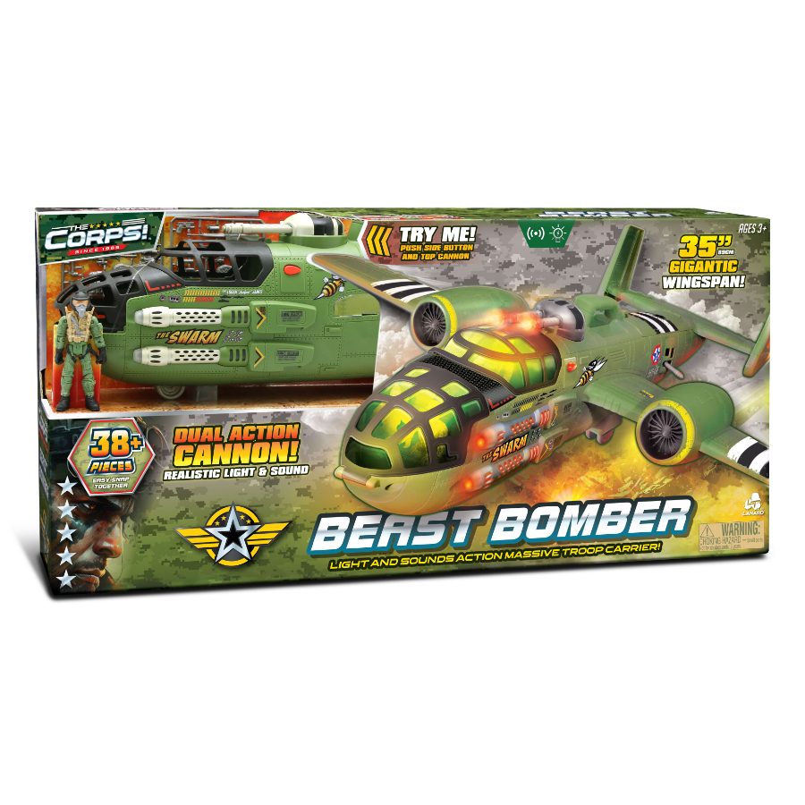 The Corps Beast Bomber With Figure Accessories Lights & Sounds