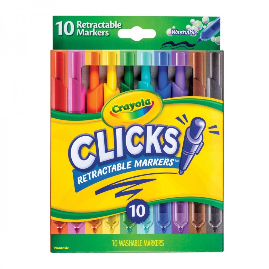 Crayola Clicks Retractable Markers 10 Pack