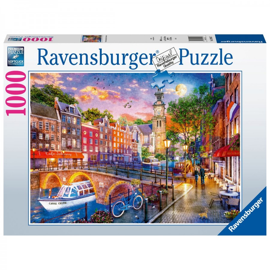 Ravensburger Puzzle 1000 Piece Sunset In Amsterdam