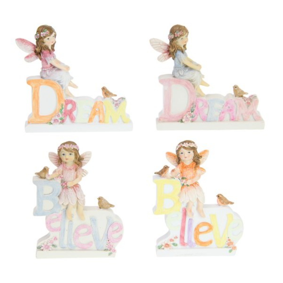 Fairies Sitting On Messages Assorted