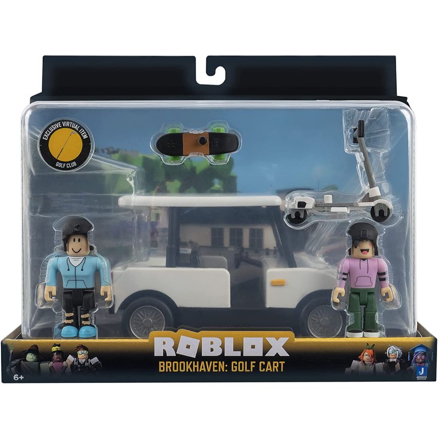 Roblox Feature Vehicle Brookhaven Golf Cart With Figures