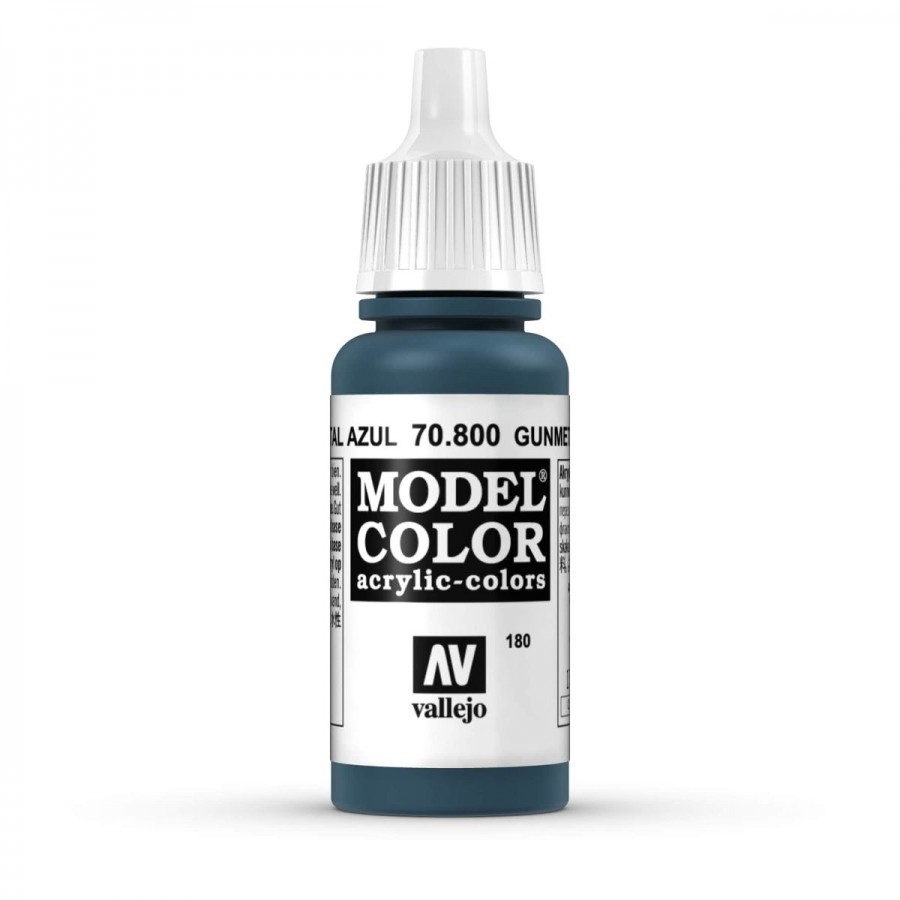 Vallejo Acrylic Paint Model Colour Metallic Metal Blue 17-18ml