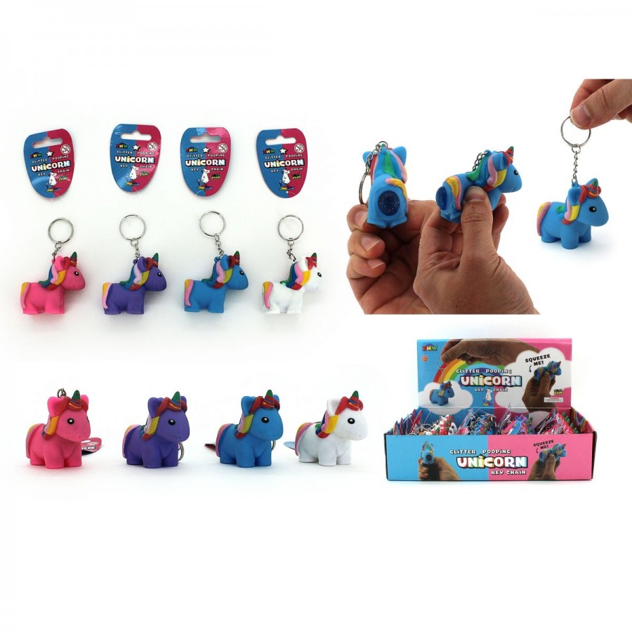 Unicorn Pooping Keychain