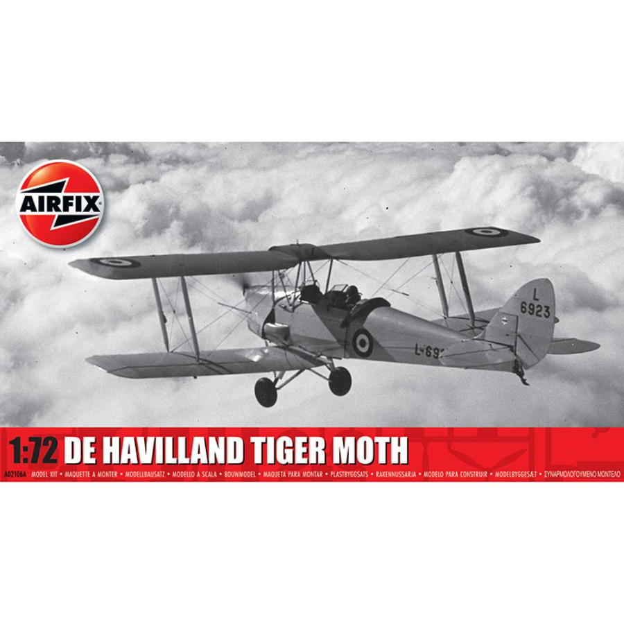 Airfix Model Kit 1:72 De Havilland Tiger Moth