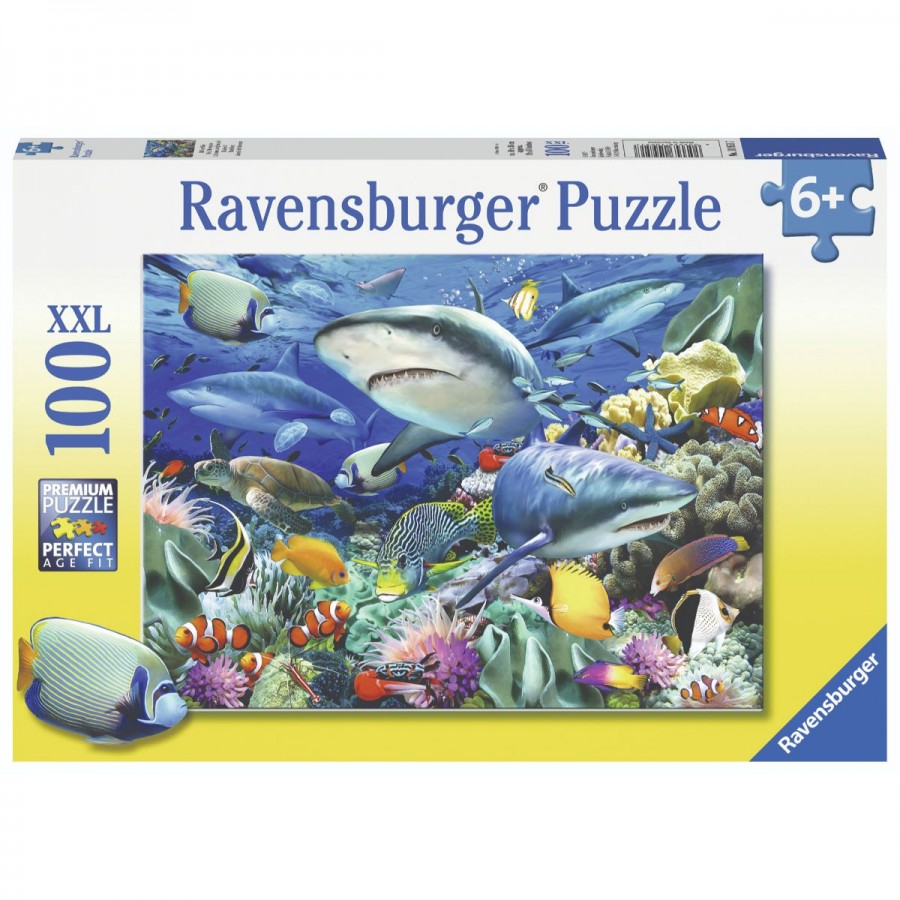 Ravensburger Puzzle 100 Piece Reef Of The Sharks