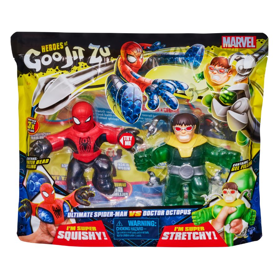 Heroes Of Goo Jitzu Marvel Versus Pack Iron Spider Vs Dr Octopus