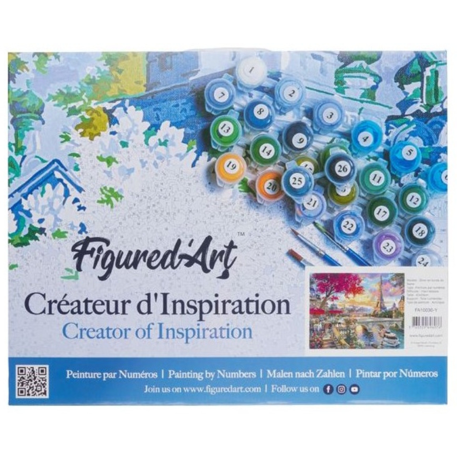 Figured Art Paint By Number With Frame Assorted