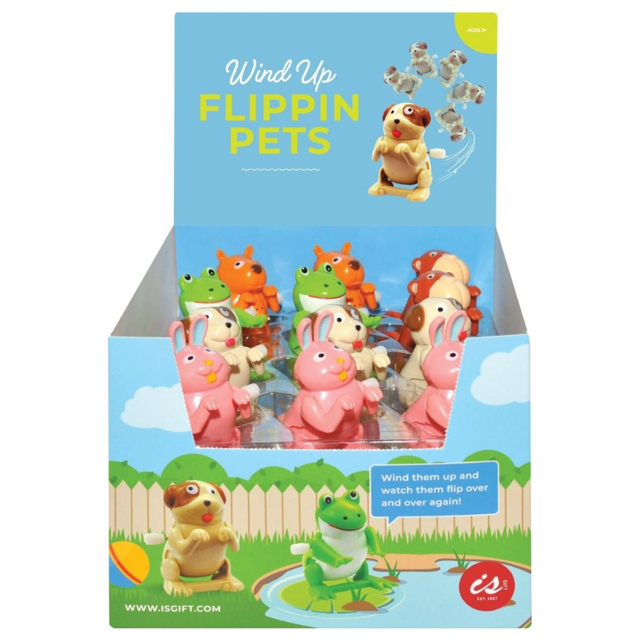 Wind Up Flippin Pets Assorted
