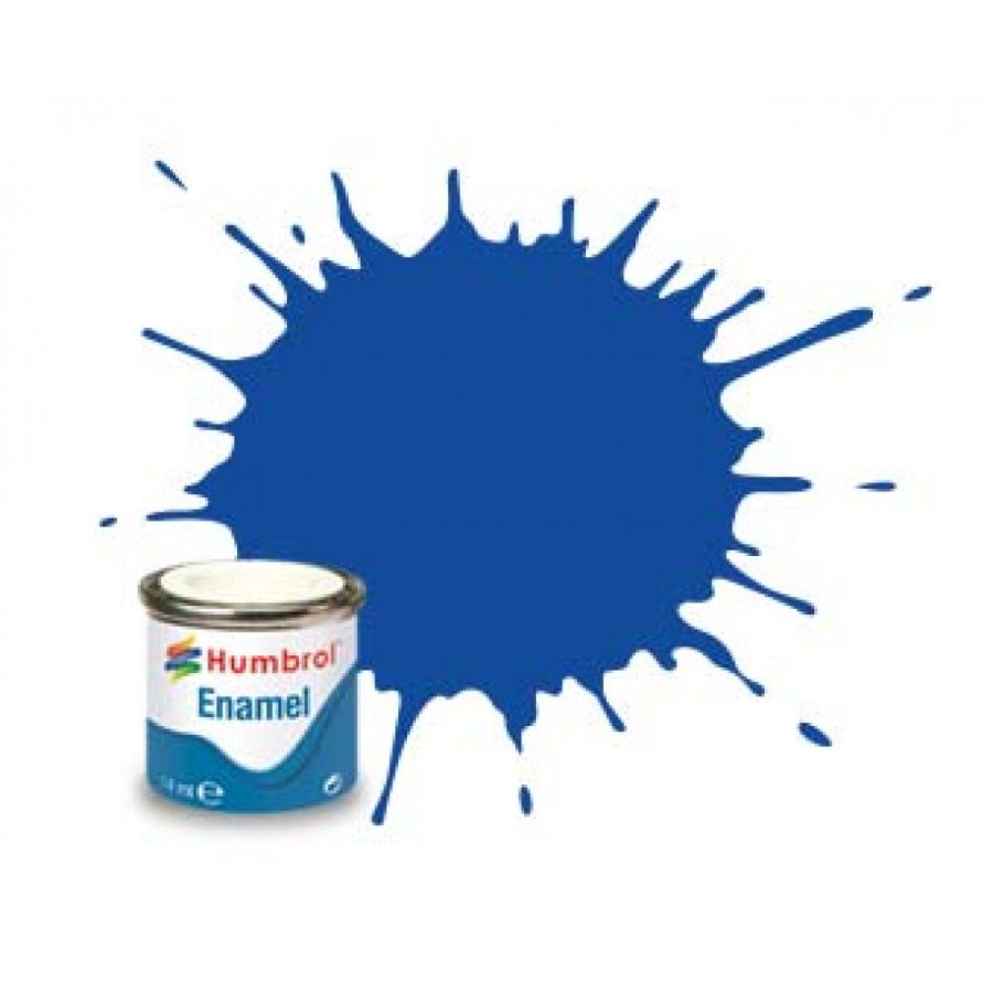 Humbrol Enamel Paint Moonlight Blue Metal