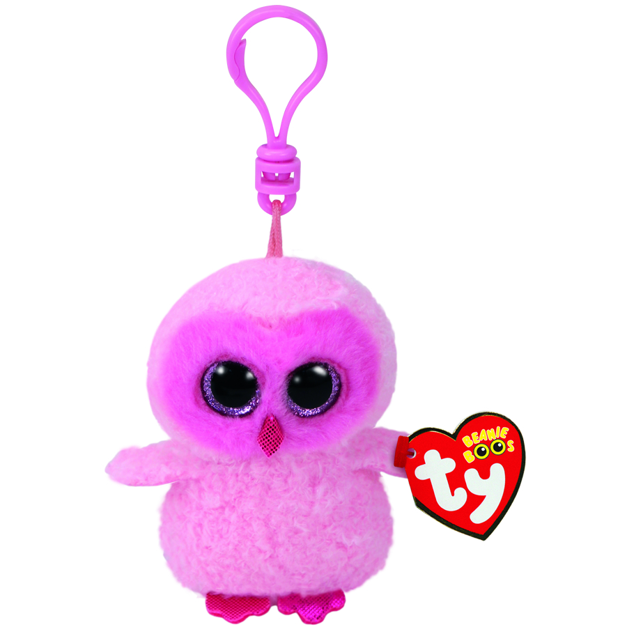 Beanie Boos Clips Twiggy The Pink Owl