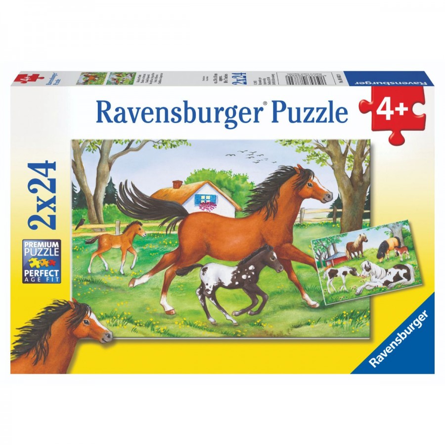 Ravensburger Puzzle 2x24 Piece World Of Horses