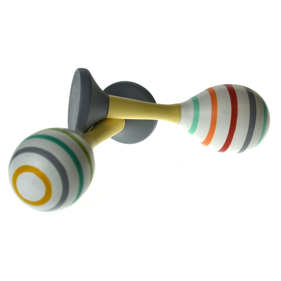 Maracas Striped With Base Assorted