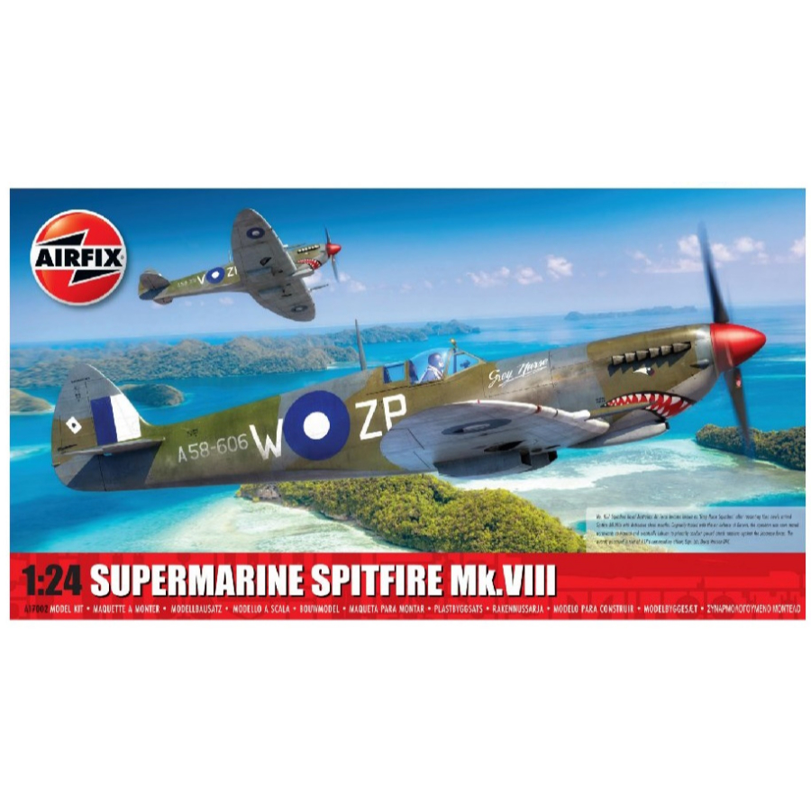 Airfix Model Kit 1:24 Supermarine Spitfire Mk VIII Aust Decals