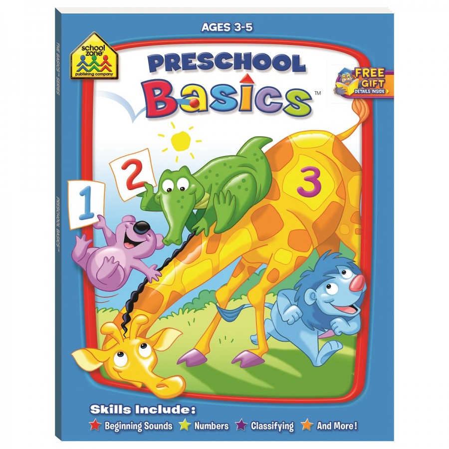 School Zone Workbook Preschool Basics