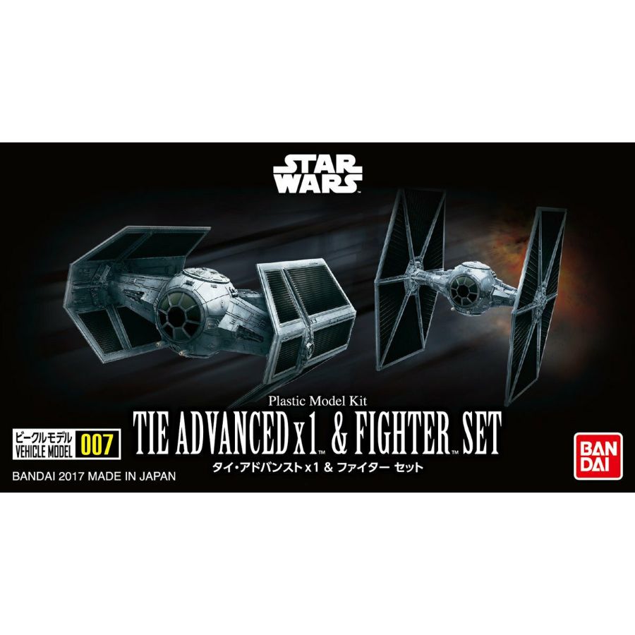 Star Wars Model Kit Vehicle Model Tie Advanced & Fighter Set
