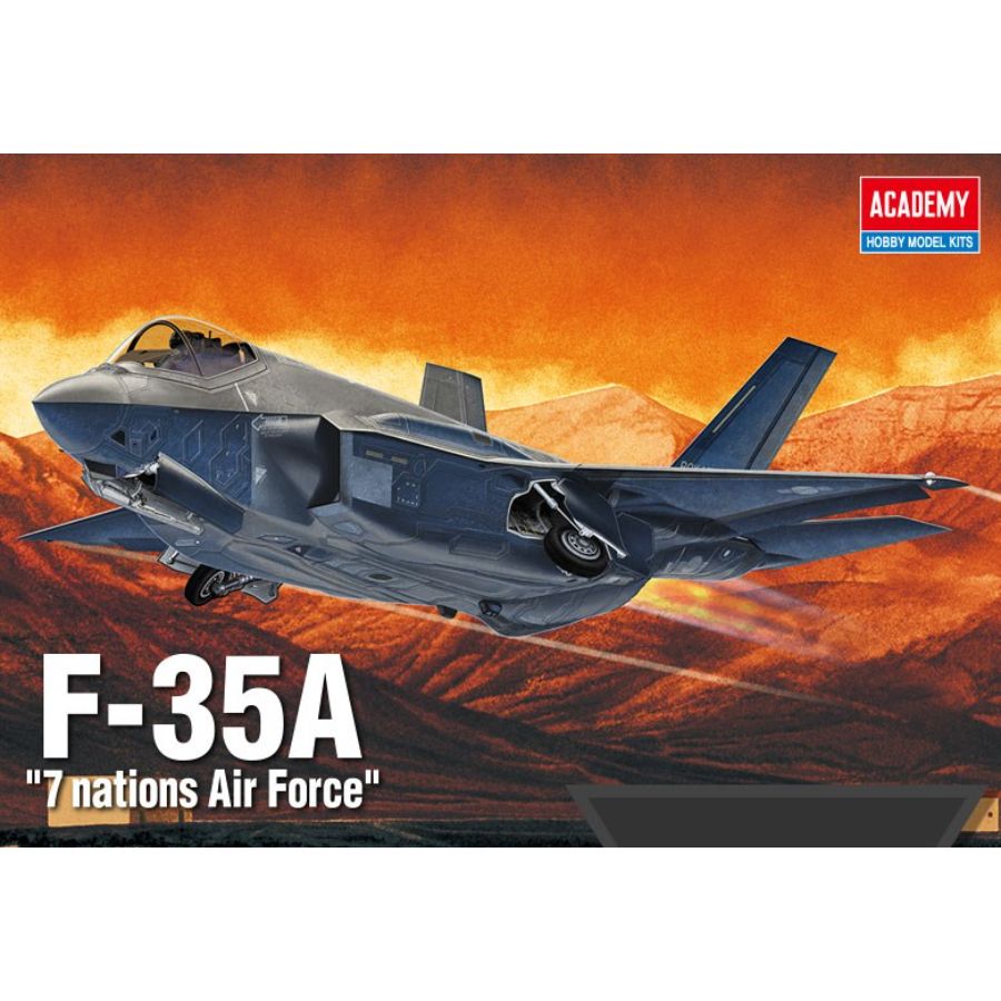 Academy Model Kit 1:72 F-35A Seven Nation Air Force Aus Decals