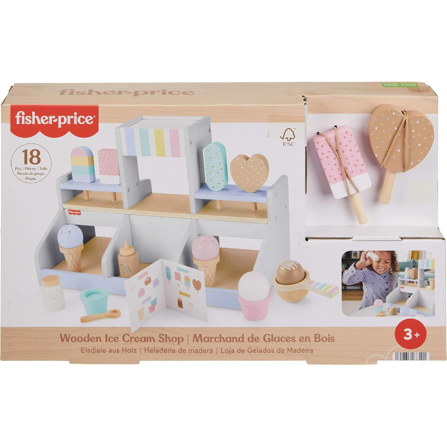 Fisher Price Wooden Ice Cream Shop Playset