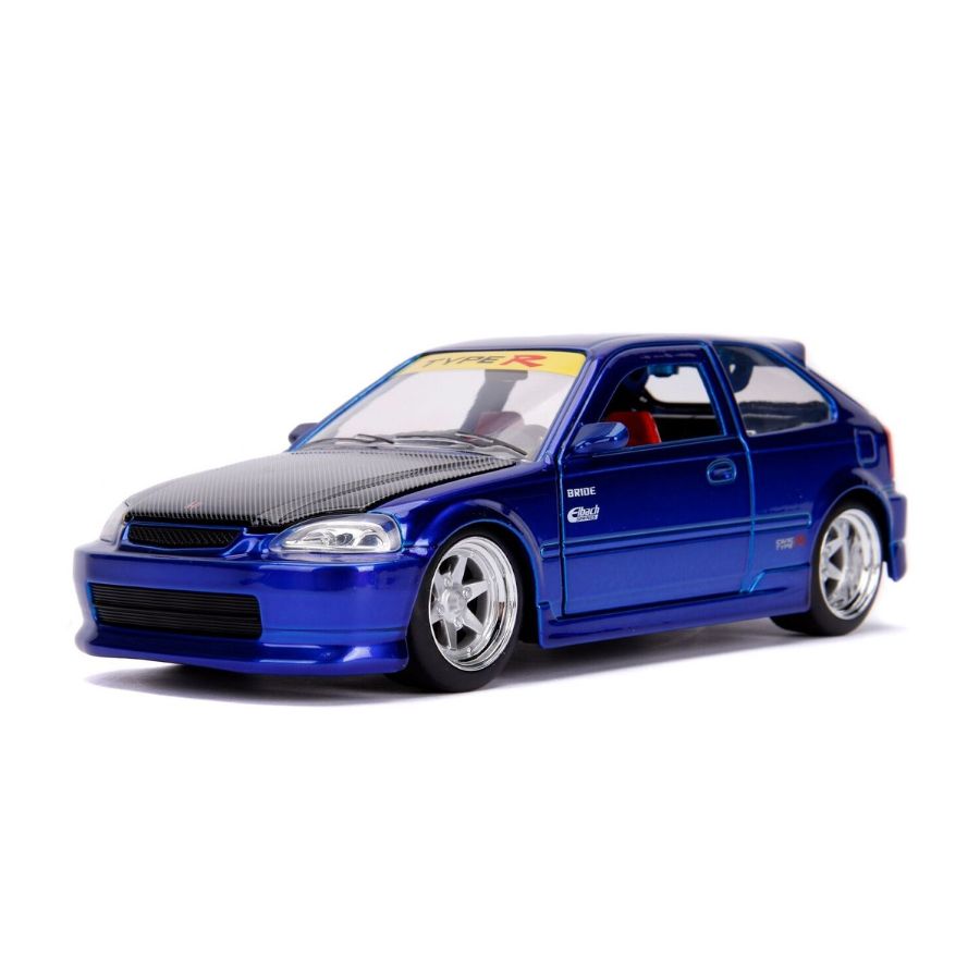 Jada Diecast 1:24 JDM Blue 1997 Honda Civic EK Type R