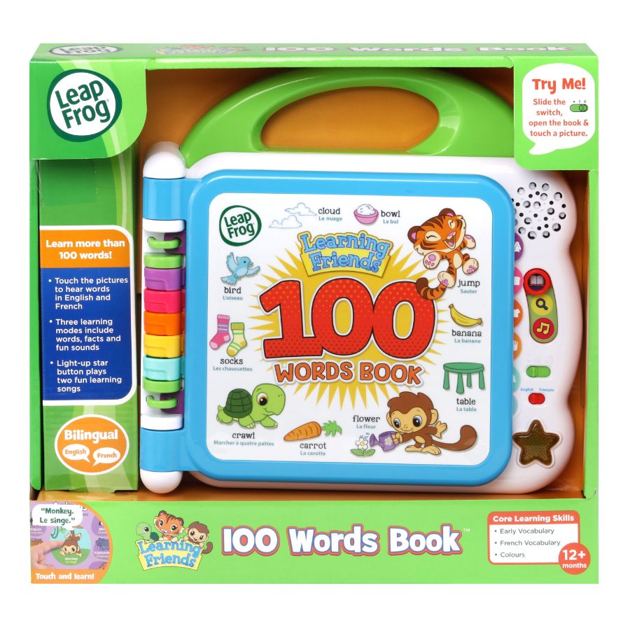 Leapfrog Learning Friends 100 Words Book English French