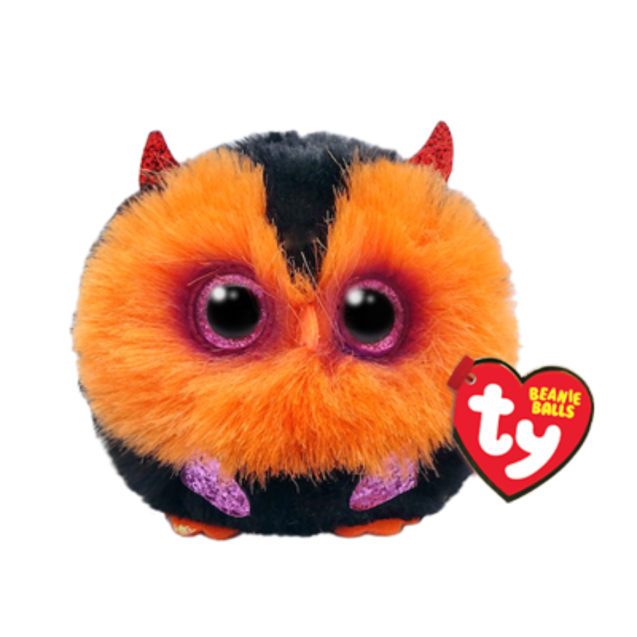 Beanie Boos Ty Puffies Whodini Orange Owl Ball