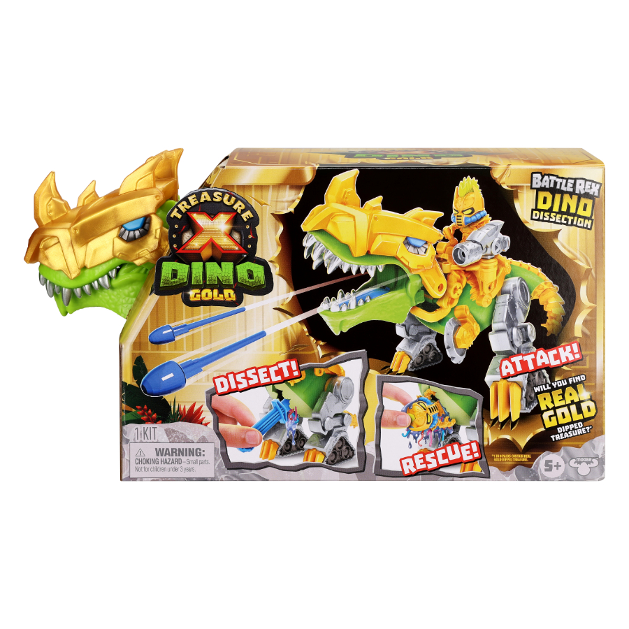 Treasure X Dino Gold Dino Dissection Battle Rex